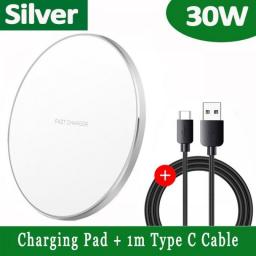 30W USB Fast Wireless Charger For IPhone 14 13 12 11 Pro MAX Charger For Samsung S23 Ultra Xiaomi Wireless Charging Accessories
