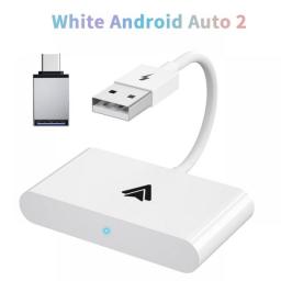 Wireless Android Auto Adapter/Dongle For OEM Factory Wired Android Auto Cars Converts Wired To Wireless Easy Setup Plug & Play