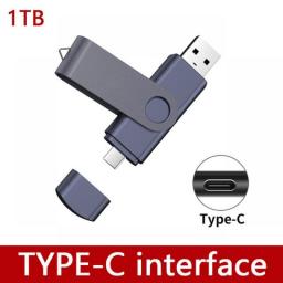 2TB USB Flash Drive USB3.0 Metal Drive 64GB Pendrive 512G OTG Type-C High Speed 1TB 2TB Stick Pen Drive Cle Usb Flash Drive