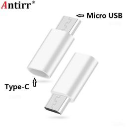 Antirr High Quality Micro USB Male 5 Pin To USB 3.1 Type C Female Connector Data Adapter Converter White
