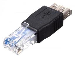 USB A Female To Ethernet RJ45 Male Adapter Connector Router Adapter Black Lightweight Portable High Quality Dropshipping