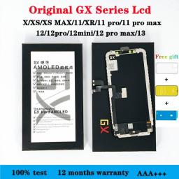 GX Pantalla For Iphone X Xs Max 11 Xr Pro 12 13 Mini 12mini 12pro Promax Oled Lcd Display Screen Digitizer Assembly Replaceme
