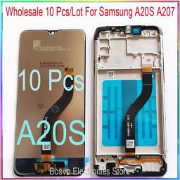 Wholesale 10 Pieces/Lot For Samsung A20S LCD Screen Display A207 A207F A207F/DS A207FN A207U With Touch With Frame Assembly