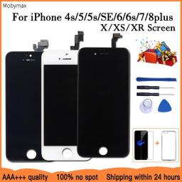 LCD Screen For IPhone 6 6S 7 8 Plus Digitizer Assembly For IPhone 5 5S SE Touch Glass For IPhone X XR XS Max Display Replacement