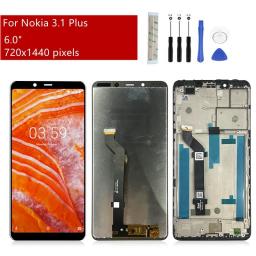 For Nokia 3.1 Plus LCD Display Touch Screen Digitizer Assembly TA-1118 TA-1125 TA-1113 TA-1117 TA-1124 Screen Replacement Part
