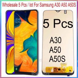 Wholesale 5 Pieces/lot For Samsung A30 A50 A50S LCD Screen Display A305 A305F/DS A505 A507 With Touch With Frame Assembly