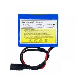 12V 6800mah Battery 18650 Lithium Ion 6.8 Ah Rechargeable Battery With BMS Lithium Battery Pack Protection Board + 12.6V Charger