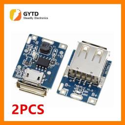 2PCS 5V Boost Step Up Power Module Lithium LiPo Battery Charging Protection Board LED Display USB For DIY Charger 134N3P Program