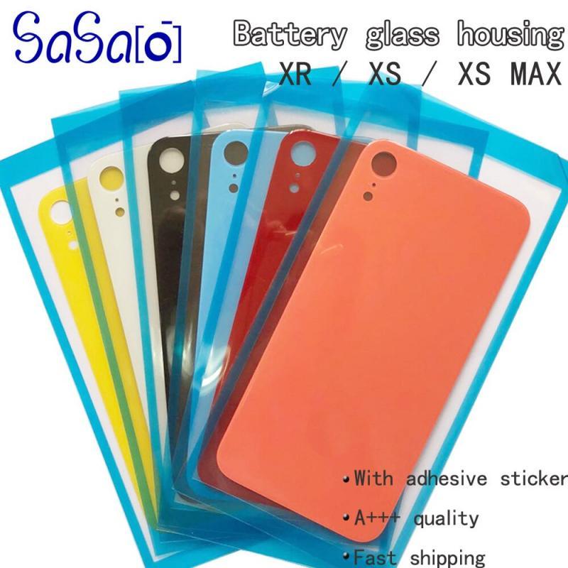 10Pcs/Lot Super Quality Big Hole Back Glass Replacement Parts For iPhone XR XS MAX Battery Cover Rear Door Housing