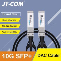 10Gb SFP+ DAC Twinax Cable, Passive, Compatible With Cisco SFP-H10GB-CU2M, Ubiquiti, Intel, Mikrotik, Netgear, D-Link, 1m,2m,5m