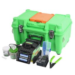 9S Splicing Fiber Optic Fusion Splicer Komshine GX39 With Extra Electrodes And Cleaver FC-20