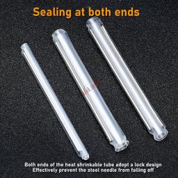 200pcs/lot 40mm 45m 60mm Fiber Optic Fusion Protection Splice Sleeves Heat Shrink Tube Fiber Optic Hot Melt Tube For Drop Cable