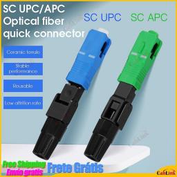 10/20pcs Quick Field Assembly FTTH Embedded Fiber Optic Fast Connector SC APC SM Fiber Optic SC/UPC Cold Connector Free Shipping