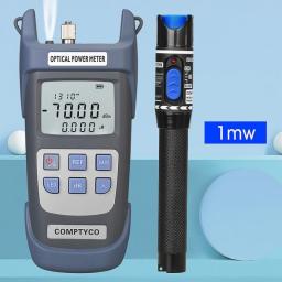 FTTH Fiber Optic Cable Tester Tool Kit (Optional) Optical Power Meter(OPM -70 ~+10dBm)&Visual Fault Locator(30/1/10/20/50mw VFL)