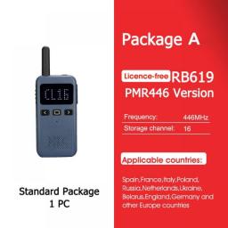 Walkie Talkie Mini Retevis USB Type C Phone RB619 PMR 446 Radio Walkie-Talkies 1 Or 2 Pcs Two-way Radio Portable Radio PTT Hotel