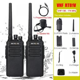 Retevis RT81 DMR Digital Walkie Talkie 2 Pcs Powerful Long Range Walkie-Talkie 10W Waterproof Portable Two-Way Radio For Hunting