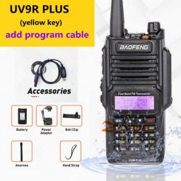 2023 Baofeng UV9R Plus Waterproof Walkie Talkie UV-9R Plus Dual Band Portable CB Ham Radios FM Transceiver Two Way Radio