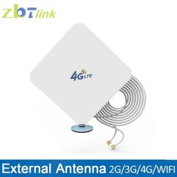 Hi-Gain 3G 4G LTE Outdoor 35dBi Directional Wide Band MIMO Wifi Antenna SMA TS9 CRC9 3 Meter RG174 Cable Antenna For Router
