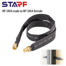 40cm Flat Coaxial Extension Pigtail RP-SMA Male To RP-SMA Female Cable For 802.11ac, 802.11n, 802.11g，802.11b WiFi Adapters