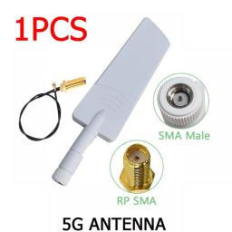 EOTH 1pcs 5g Antenna 12dbi Sma Male Wlan Wifi 5ghz Antene IPX Ipex 1 SMA Female Pigtail Extension Cable Pbx Iot Module Antena