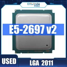 Used Original Intel Xeon E5 2697 V2 Processor 2.7GHz 30M Cache LGA 2011 SR19H E5-2697 V2 Server CPU Support X79 Motherboard