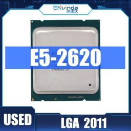 Used Intel Original Xeon E5 2620 LGA 2011 CPU Processor SR0KW 2.0GHz 6-Core 15M Support X79 Motherboard