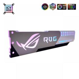 Aluminum GPU Bracket Aorus 5V3Pin VGA Holder RGB MSI ROG NVIDIA A-RGB Horizontal Video Card Support Metal AURA 12V MOD Customize