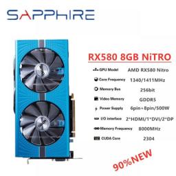 SAPPHIRE RX 580 8G NiTRO+ GAMING Video Cards Radeon RX 580 8G Graphic Card RGB