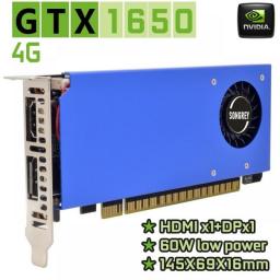 SONGREY GTX 1650 1050Ti 1050 GT 1030 RX550 4GB Low Profile Graphics Card Lp Video Card Graphics Card Lp GPU NVIDIA Lp