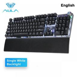 AULA F2088 Mechanical Gaming Full Key Programmable Marcro Keyboard Anti-ghosting Switch Wired Mixed Backlit Keyborad For Game PC