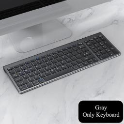 Wireless Bluetooth Keyboard Three-mode Silent Full-size Wireless Keyboard And Mouse Combo For Notebook Laptop Desktop PC Tablet