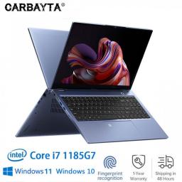 CARBAYTA MAX 64GB RAM MAX 2TB SSD Gaming Laptop 15.6 Inch IPS Screen Windows 10 11 Pro Intel Core I7-1185G7 Notebook RJ45 Type-C