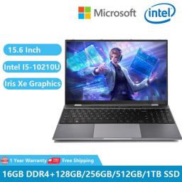 Gaming Notebook Metal Office Business Laptop Computer PC 10the Gen Intel I5 10210U Graphics Card DG1 15.6