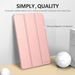 MoKo Case For Samsung Galaxy Tab S5e 2019,Ultra Thin Slim Shell Trifold Stand Cover With Frosted Back With Auto Wake & Sleep