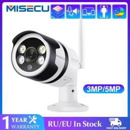MISECU 3MP 5MP Wireless AI IP Camera Two-way Audio Outdoor Waterproof Color Night Human Detect Video Surveillance Camera Onvif
