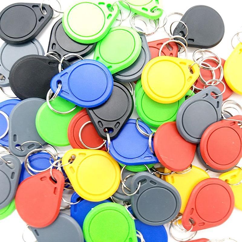 100pcs UID RFID Tag keyfob for Mif 1k s50 13.56MHz Writable Block 0 HF ISO14443A Used to Copy Cards