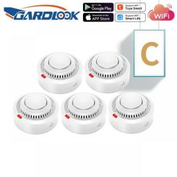 Tuya Home Smoke Detector WiFi Fire Protection Security Sound Alarm Sensor Wireless Battery Operated Smart Life APP Push Alert