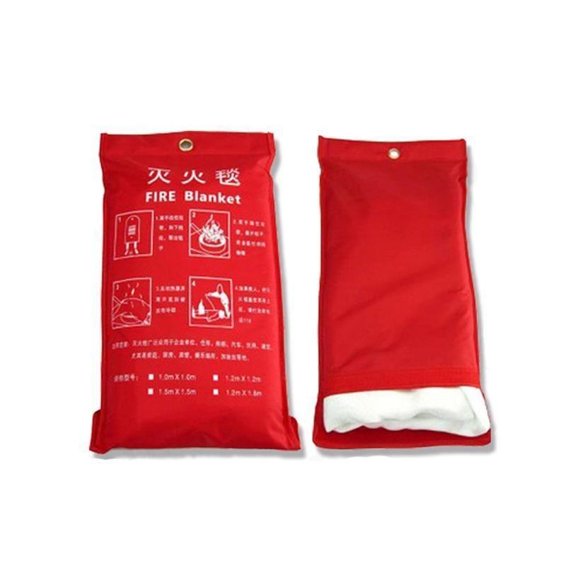 1Pcs 1M X 1M Fire Blanket Fiberglass Emergency Survival Fire Shelter Fire escape blanket emergency fire blanket