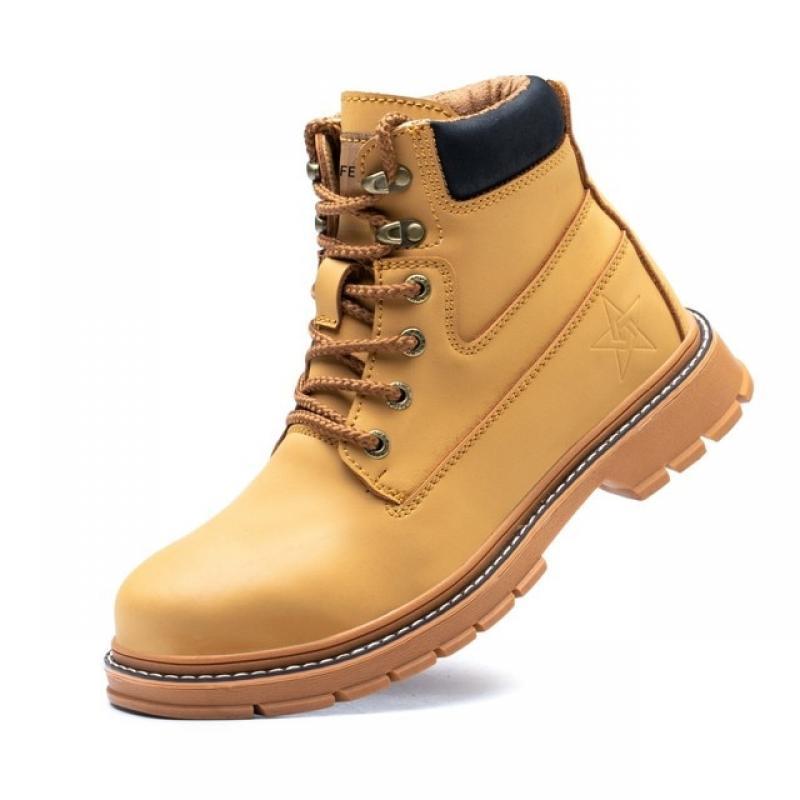 Outdoor Ankle Hiking Men Safety Shoes Indestructible Anti-puncture Work Sneakers Workplace Construction Industrial Non-slip Shoe