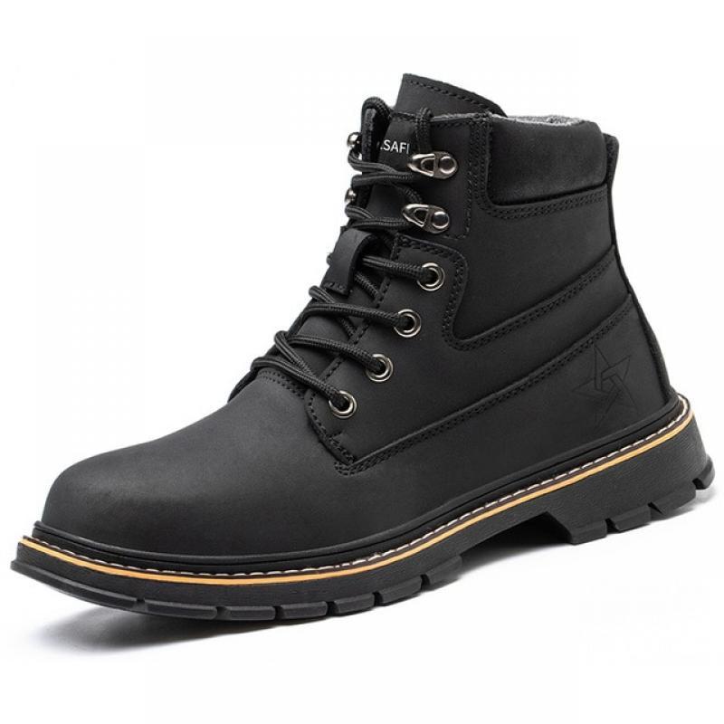 Outdoor Ankle Hiking Men Safety Shoes Indestructible Anti-puncture Work Sneakers Workplace Construction Industrial Non-slip shoe
