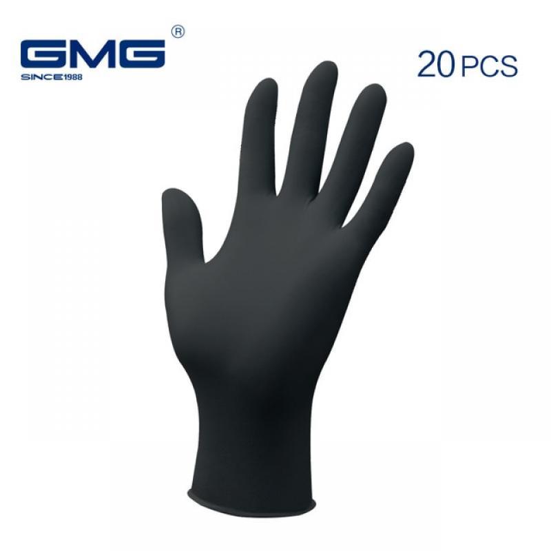 Gloves Nitrile Waterproof Work Gloves GMG Thicker Black Nitrile gloves for Mechanical Chemical Food Disposable Gloves