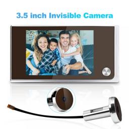 Wsdcam 3.5 Inch Camera Peephole Doorbell 120 Degree Door Viewer Wireless Doorbell Smart Home Door Camera With Monitor Mirilla