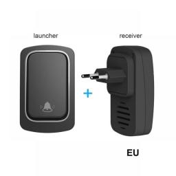 New Welcome Bell Ip68 Waterproof No Battery Wireless Doorbell Us Eu Uk Plug Ring Doorbell Door Bell Alarm 150 M Home Door Bell