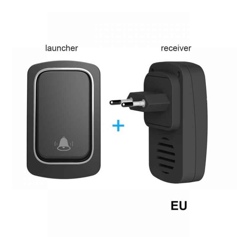 New Welcome Bell Ip68 Waterproof No Battery Wireless Doorbell Us Eu Uk Plug Ring Doorbell Door Bell Alarm 150 M Home Door Bell
