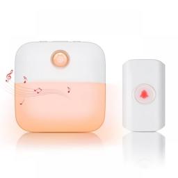 Camluxy LED Flash Induction Lamp Wireless Doorbell PIR Motion Sensing Light 38 Songs Waterproof Intelligent Door Bell Chime Kit