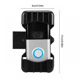 Video Doorbell Wedge Mount Bracket Anti-Theft Wireless Video Doorbell Stand No Drilling Mount Bracket For Most Home Office