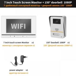 HomeFong Tuya WiFi Video Intercom With Lock 7 Inch Touch Screen Wireless IP Door Phone Doorbell 1080P Home Access Control System