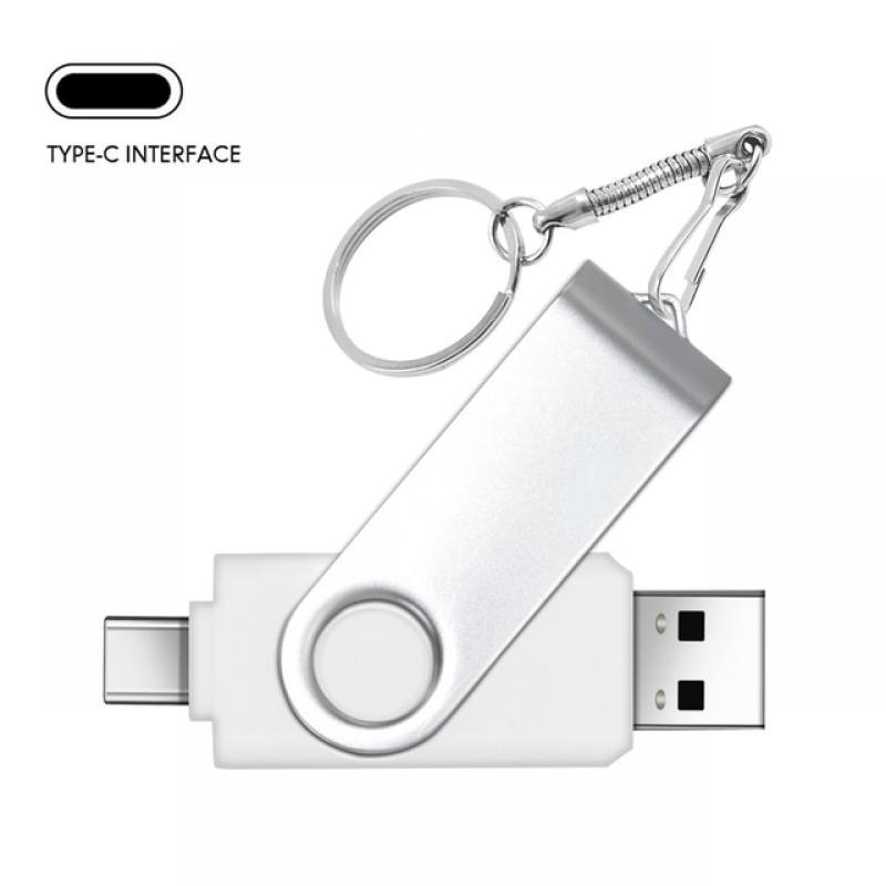 Metal OTG 2 IN 1 pen drive 64GB Micro usb memory stick 32GB pendrive 16GB Type-C adapter usb flash 8GB cle usb flash drive 4GB