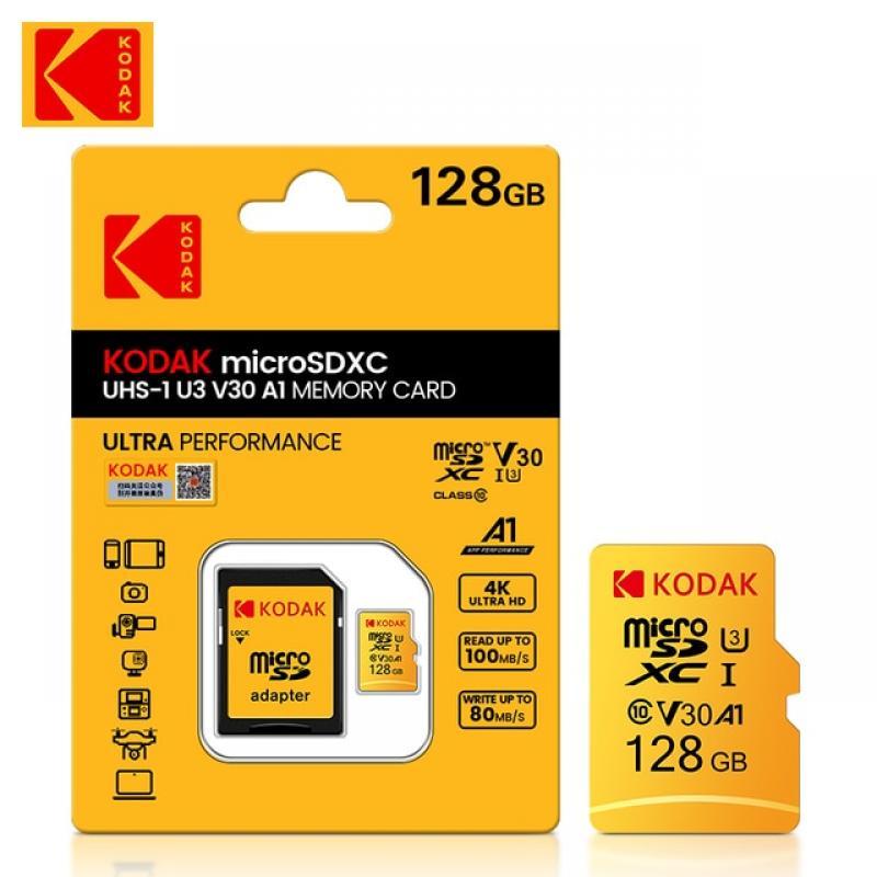 Original Kodak U3 micro sd card 32GB 64GB SDHC 128GB 256GB SDXC class 10 Flash Memory Card C10 microsd tf card with sd adapter