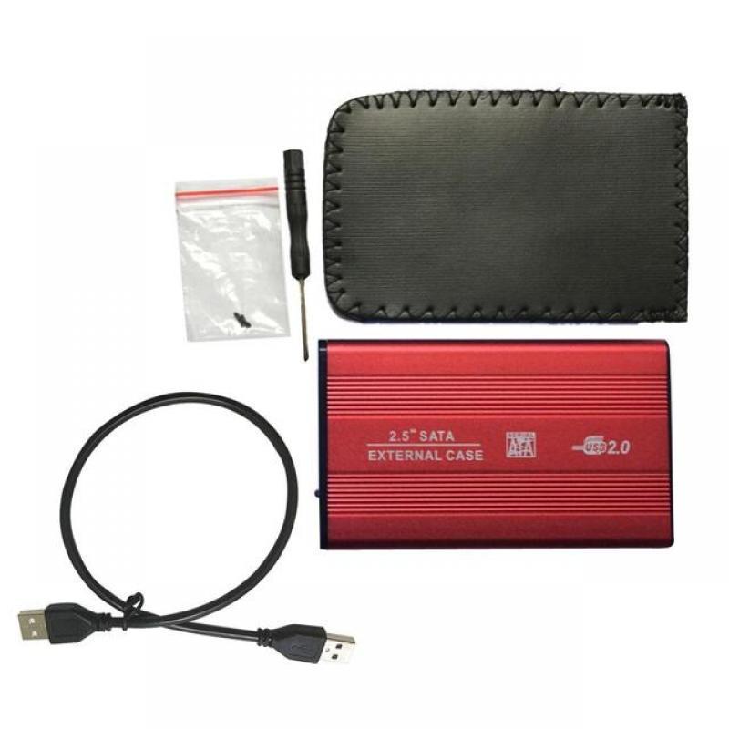 HDD Case 2.5 USB 2.0 SATA Adapter Hard Drive Enclosure for SSD Disk HDD Box Case HD External HDD Enclosure 2.5 Inch